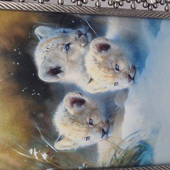 Baby Cubs Watercolor Oil‎ Painting Framed Art Print - Picture 3 of 6